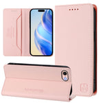 RC01 Custodia per telefono in pelle RFID con ventosa magnetica a doppia piega, For iPhone 14 Pro, For iPhone 14 Pro Max, For iPhone 7 / 8 / SE 2022