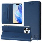 RC01 Custodia per telefono in pelle RFID con ventosa magnetica a doppia piega, For iPhone 12 / 12 Pro, For iPhone 12 Pro Max, For iPhone 12 mini