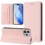 RC01 Custodia per telefono in pelle RFID con ventosa magnetica a doppia piega, For iPhone 12 / 12 Pro, For iPhone 12 Pro Max, For iPhone 12 mini