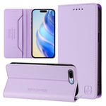 RC01 Custodia per telefono in pelle RFID con ventosa magnetica a doppia piega, For iPhone 7 Plus / 8 Plus