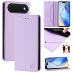RC01 Custodia per telefono in pelle RFID con ventosa magnetica a doppia piega, For iPhone 17, For iPhone Air, For iPhone 16 Pro Max