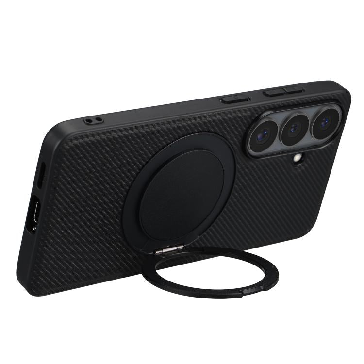 Custodia per telefono con supporto rotante in pelle Kevlar della serie TCY di ViLi, For Samsung Galaxy S26+ 5G, For Samsung Galaxy S26 Ultra 5G, For Samsung Galaxy S26 5G, For Samsung Galaxy S25 5G, For Samsung Galaxy S25+ 5G, For Samsung Galaxy S24 FE...