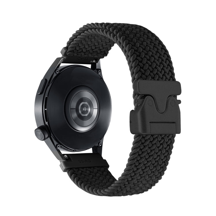 Cinturino per orologio in nylon intrecciato con bottone automatico, 20mm