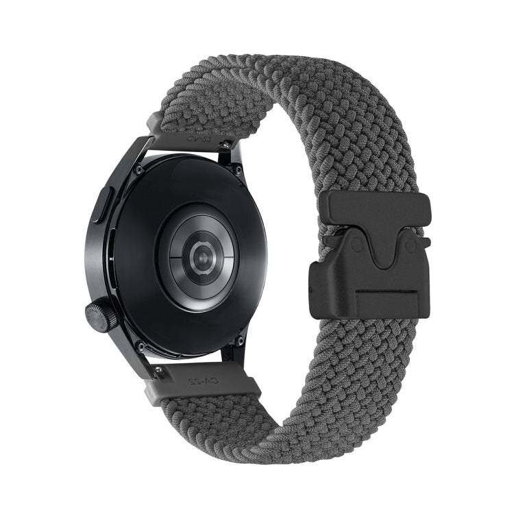 Cinturino per orologio in nylon intrecciato con bottone automatico, 20mm