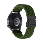 Cinturino per orologio in nylon intrecciato con bottone automatico, 20mm