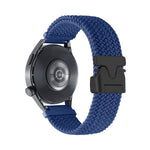 Cinturino per orologio in nylon intrecciato con bottone automatico, 20mm