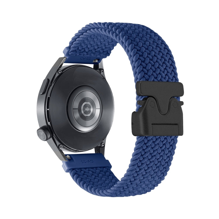 Cinturino per orologio in nylon intrecciato con bottone automatico, 20mm