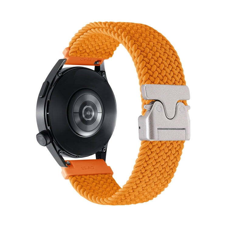 Cinturino per orologio in nylon intrecciato con bottone automatico, 20mm