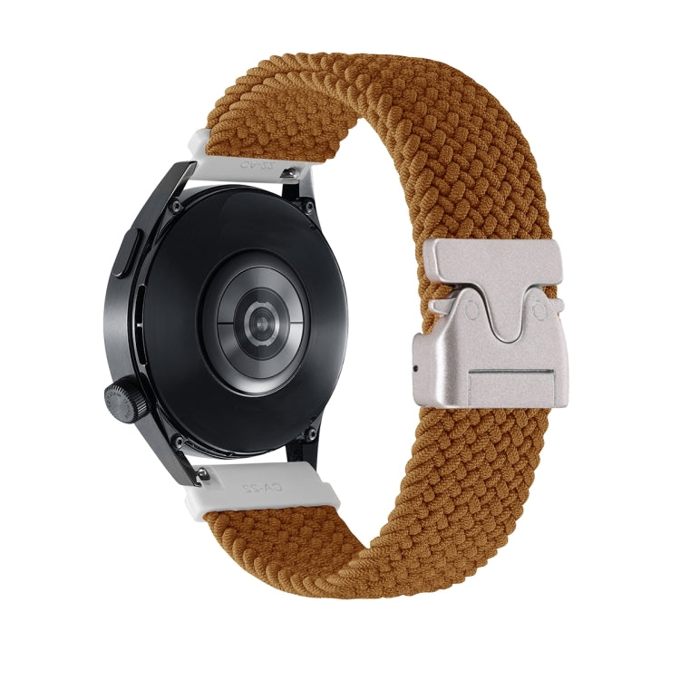 Cinturino per orologio in nylon intrecciato con bottone automatico, 20mm