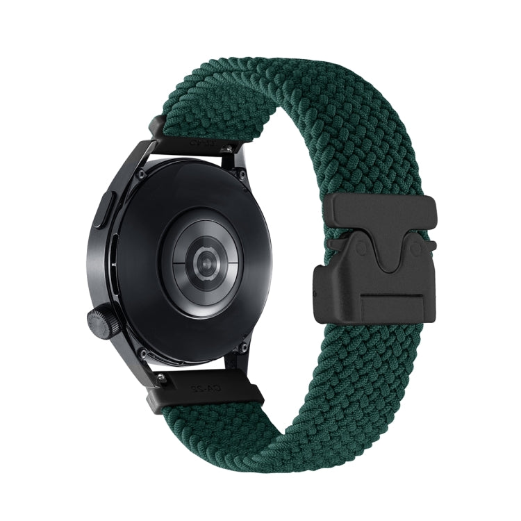 Cinturino per orologio in nylon intrecciato con bottone automatico, 20mm