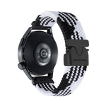 Cinturino per orologio in nylon intrecciato con bottone automatico, 20mm