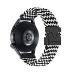 Cinturino per orologio in nylon intrecciato con bottone automatico, 20mm