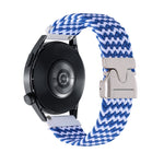 Cinturino per orologio in nylon intrecciato con bottone automatico, 20mm