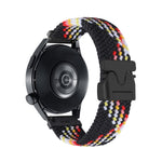 Cinturino per orologio in nylon intrecciato con bottone automatico, 20mm