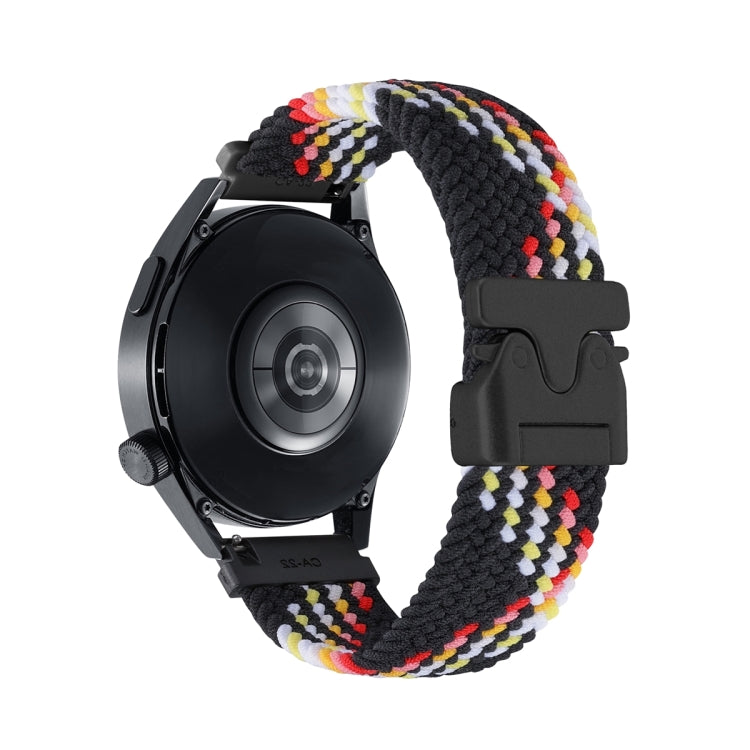 Cinturino per orologio in nylon intrecciato con bottone automatico, 20mm