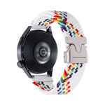 Cinturino per orologio in nylon intrecciato con bottone automatico, 20mm