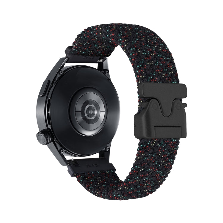 Cinturino per orologio in nylon intrecciato con bottone automatico, 20mm