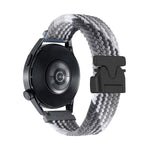 Cinturino per orologio in nylon intrecciato con bottone automatico, 20mm