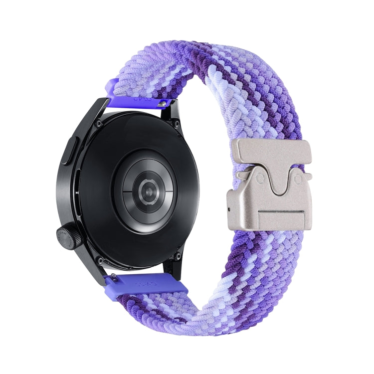Cinturino per orologio in nylon intrecciato con bottone automatico, 20mm
