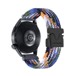 Cinturino per orologio in nylon intrecciato con bottone automatico, 20mm