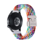 Cinturino per orologio in nylon intrecciato con bottone automatico, 20mm
