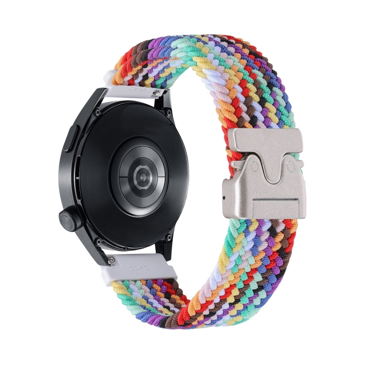 Cinturino per orologio in nylon intrecciato con bottone automatico, 20mm