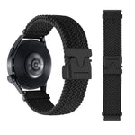 Cinturino per orologio in nylon intrecciato con bottone automatico, 22mm
