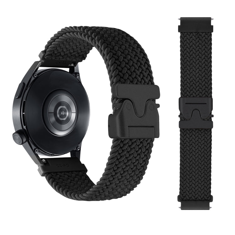 Cinturino per orologio in nylon intrecciato con bottone automatico, 22mm