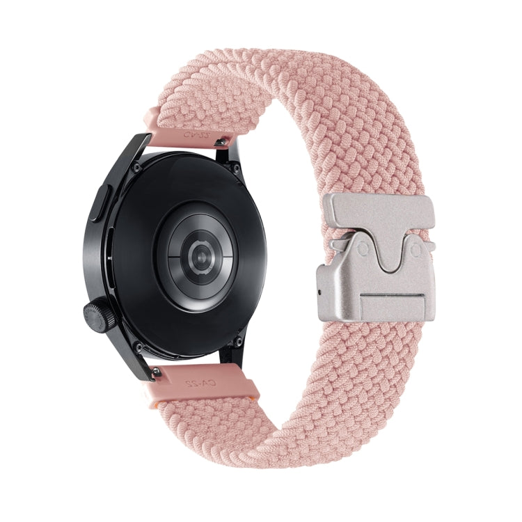 Cinturino per orologio in nylon intrecciato con bottone automatico, 22mm