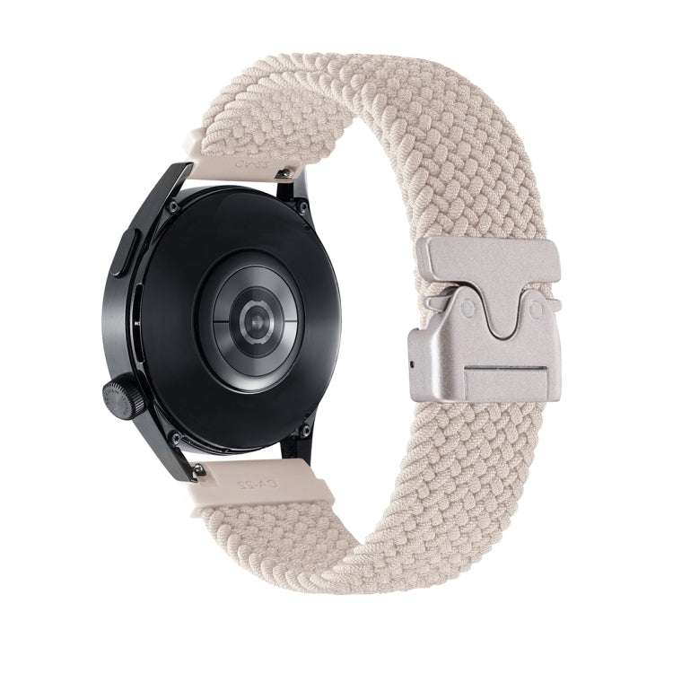 Cinturino per orologio in nylon intrecciato con bottone automatico, 22mm