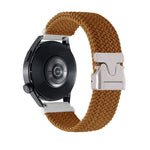 Cinturino per orologio in nylon intrecciato con bottone automatico, 22mm