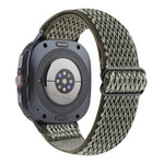 Cinturino per orologio in nylon intrecciato con motivo a onde, For Samsung Galaxy Watch Ultra 47mm / Ultra 2025