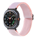 Cinturino per orologio in nylon intrecciato con motivo a onde, For Samsung Galaxy Watch Ultra 47mm / Ultra 2025