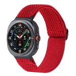 Cinturino per orologio in nylon intrecciato con motivo a onde, For Samsung Galaxy Watch Ultra 47mm / Ultra 2025