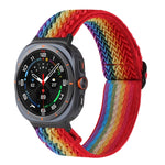 Cinturino per orologio in nylon intrecciato con motivo a onde, For Samsung Galaxy Watch Ultra 47mm / Ultra 2025