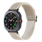 Cinturino per orologio in nylon intrecciato con motivo a onde, For Samsung Galaxy Watch Ultra 47mm / Ultra 2025