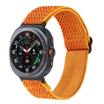 Cinturino per orologio in nylon intrecciato con motivo a onde, For Samsung Galaxy Watch Ultra 47mm / Ultra 2025