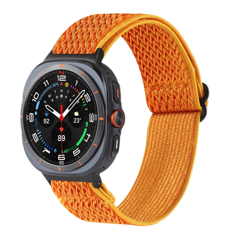 Cinturino per orologio in nylon intrecciato con motivo a onde, For Samsung Galaxy Watch Ultra 47mm / Ultra 2025