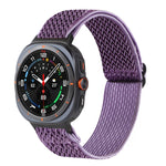 Cinturino per orologio in nylon intrecciato con motivo a onde, For Samsung Galaxy Watch Ultra 47mm / Ultra 2025