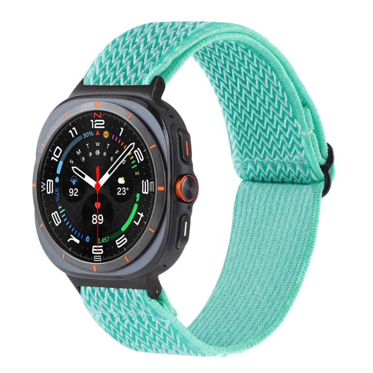 Cinturino per orologio in nylon intrecciato con motivo a onde, For Samsung Galaxy Watch Ultra 47mm / Ultra 2025