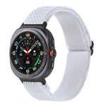 Cinturino per orologio in nylon intrecciato con motivo a onde, For Samsung Galaxy Watch Ultra 47mm / Ultra 2025
