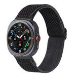 Cinturino per orologio in nylon intrecciato con motivo a onde, For Samsung Galaxy Watch Ultra 47mm / Ultra 2025