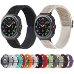 Cinturino per orologio in nylon intrecciato con motivo a onde, For Samsung Galaxy Watch Ultra 47mm / Ultra 2025
