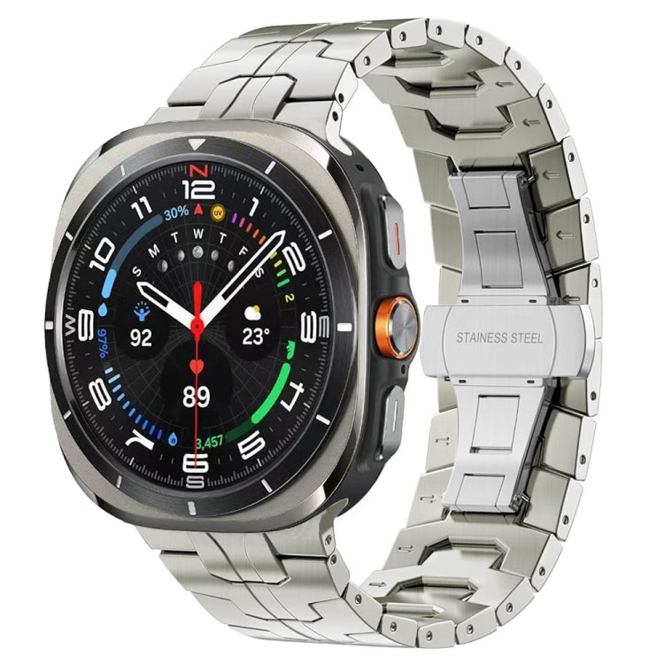 Cinturino per orologio in lega di titanio con fibbia a farfalla, For Samsung Galaxy Watch Ultra 47mm / Ultra 2025