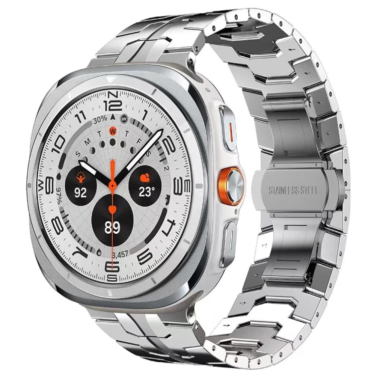 Cinturino per orologio in lega di titanio con fibbia a farfalla, For Samsung Galaxy Watch Ultra 47mm / Ultra 2025