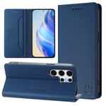 RC01 Custodia per telefono in pelle RFID con ventosa magnetica a doppia piega, For Galaxy S20 FE, For Galaxy S22 Ultra 5G, For Galaxy S22+ 5G