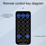 Measy MT4344 4K 30Hz 4 In 4 Out HDMI Matrix Switch Supporta commutazione senza interruzioni, EU Plug, US Plug, UK Plug, AU Plug
