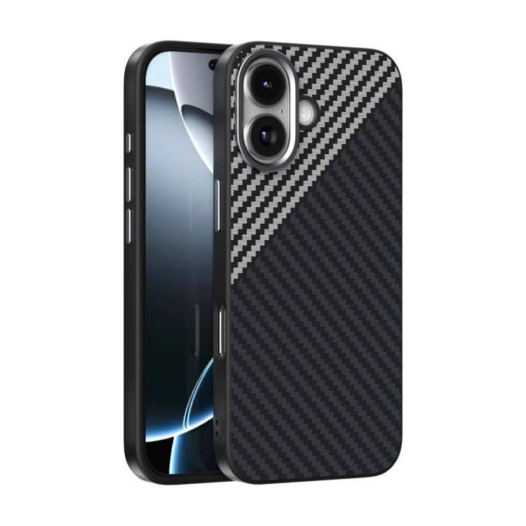 Custodia per telefono MagSafe in microrilievo ABEEL C in fibra di carbonio serie 6D, For iPhone 17e / 16e, For iPhone 17 Pro Max, For iPhone 17 Pro, For iPhone 17, For iPhone Air, For iPhone 16 Pro Max