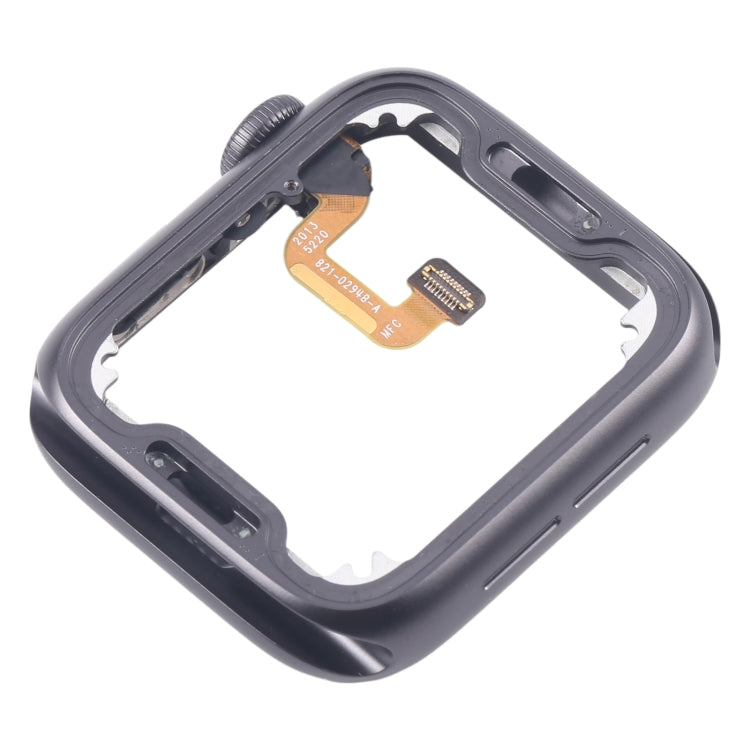 Piastra della lunetta del telaio centrale in lega di alluminio con cavo flessibile dell'asse di rotazione della corona, For Apple Watch Series 6 40MM LTE, For Apple Watch Series 6 40MM GPS, For Apple Watch Series 6 44MM LTE