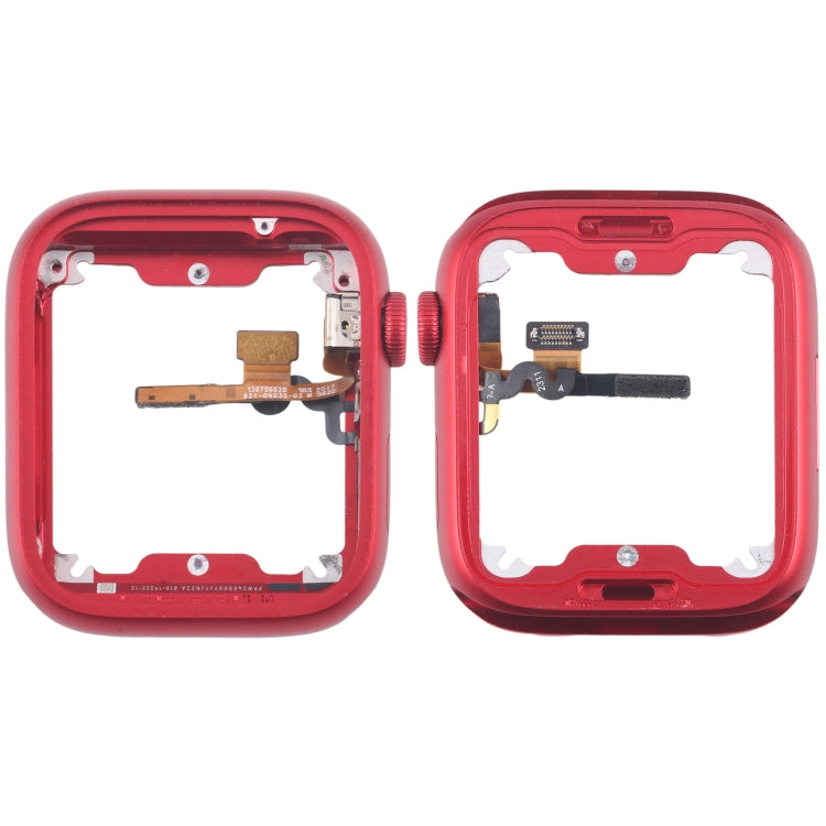 Aluminum Alloy Middle Frame Bezel Plate with Crown Rotation Axis Flex Cable, For Apple Watch Series 7 / 8 / 9 45MM LTE, For Apple Watch Series 7 / 8 / 9 45MM GPS, For Apple Watch Series 7 / 8 / 9 41MM LTE